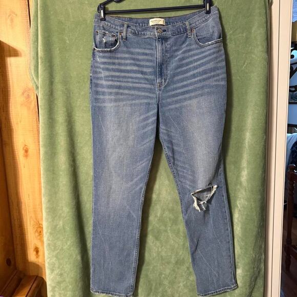 Abercrombie & Fitch ’90s Slim Straight jeans Size 34/18R - Picture 1 of 8